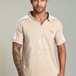 PR43|| Beige|| 100% Cotton T-Shirt