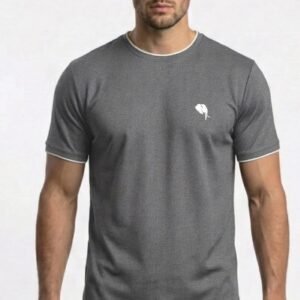 RHS002B||LITE GREY|| Round Neck Half Sleeve