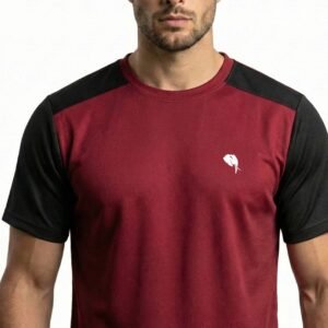 RHS003||MAROON|| Round Neck Half Sleeve