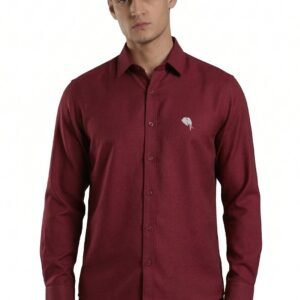 TS 001||MAROON|| Full Sleeve Shirts || 100% Cotton
